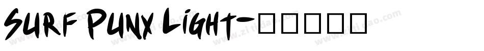 Surf Punx Light字体转换